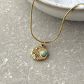 Tarnish Resistant Mediterranean Sunshine Necklace