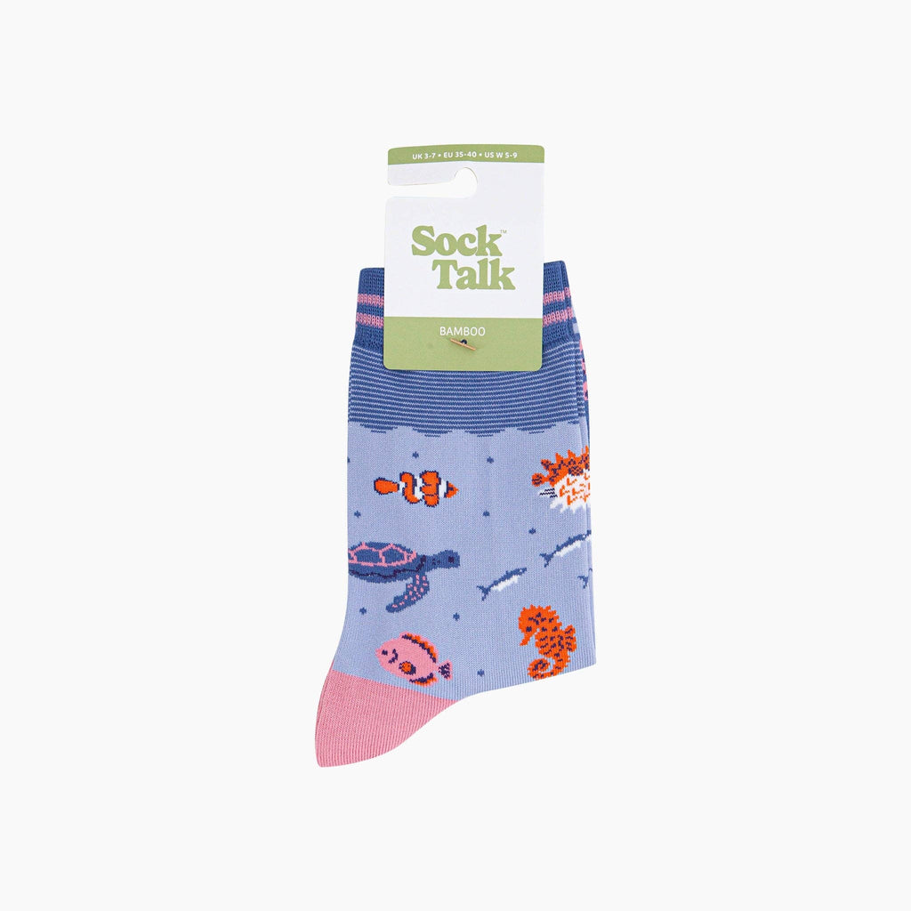 Under the Sea Bamboo Socks in Blue: UK 3-7 | EU 36-40 | US 5-9