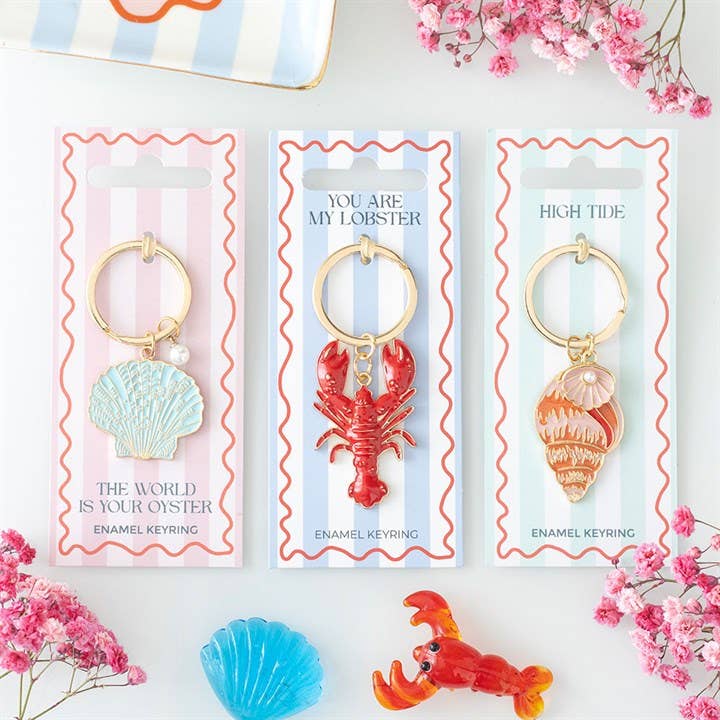 You Are My Lobster Nautical Coastal Keyring