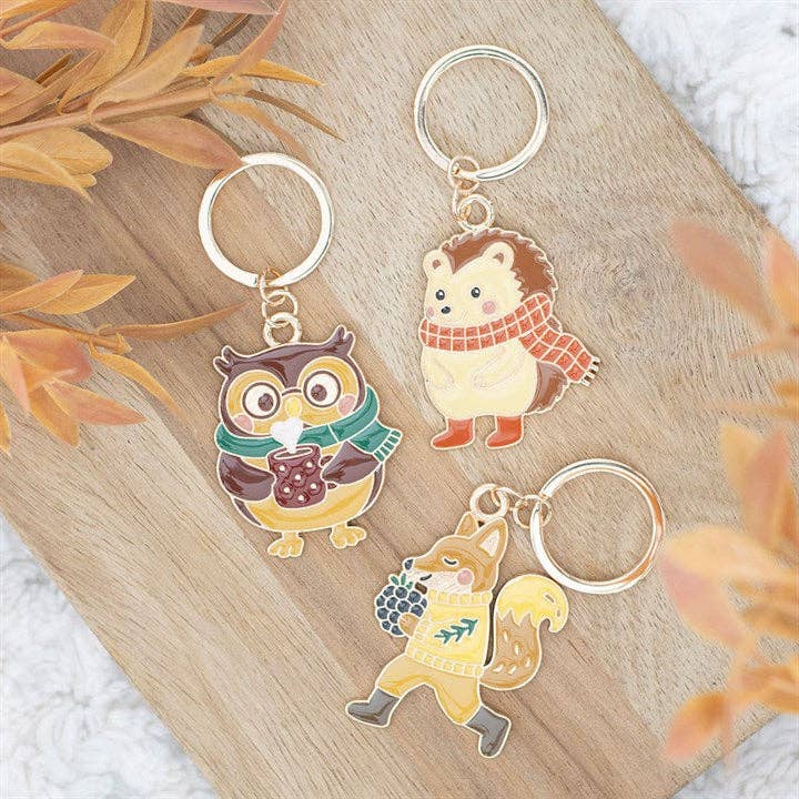 Oliver Owl Autumn Keyring