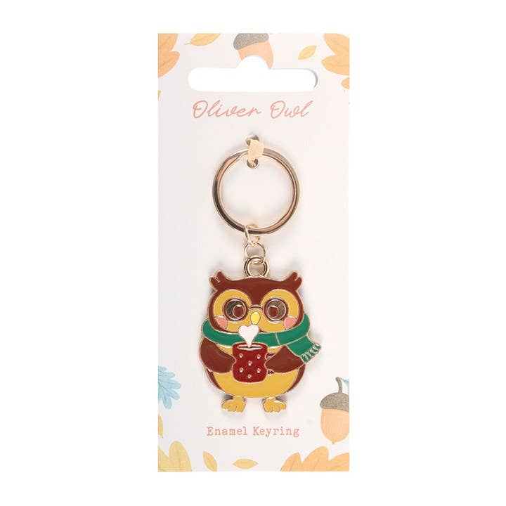 Oliver Owl Autumn Keyring