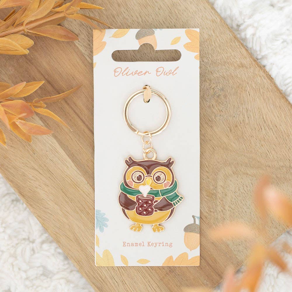 Oliver Owl Autumn Keyring