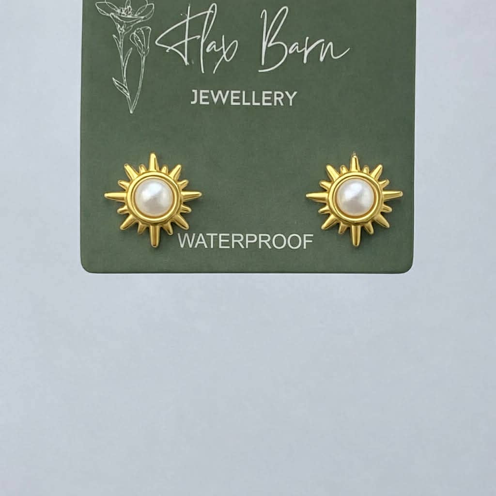 Tarnish Resistant Starburst Studs