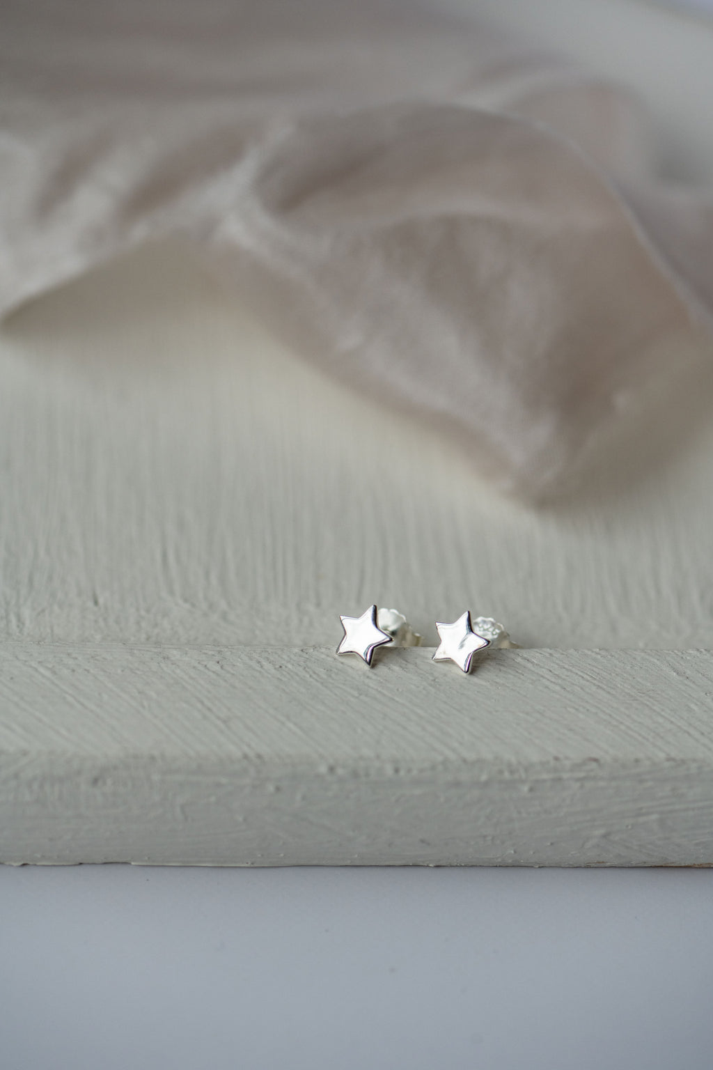 Gemini Star Stud Sterling Silver Earrings