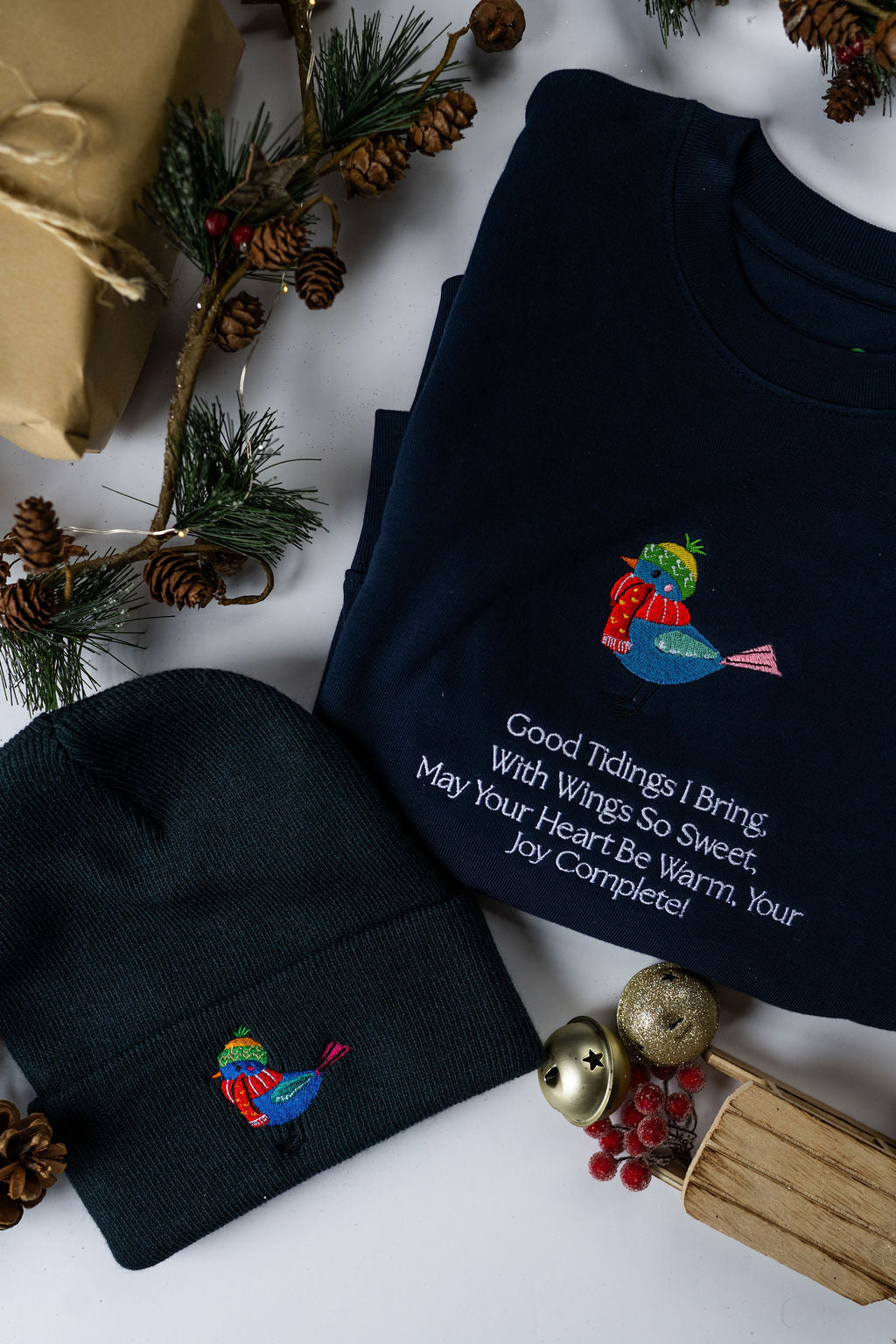 Kids Bird Sweater - French Navy