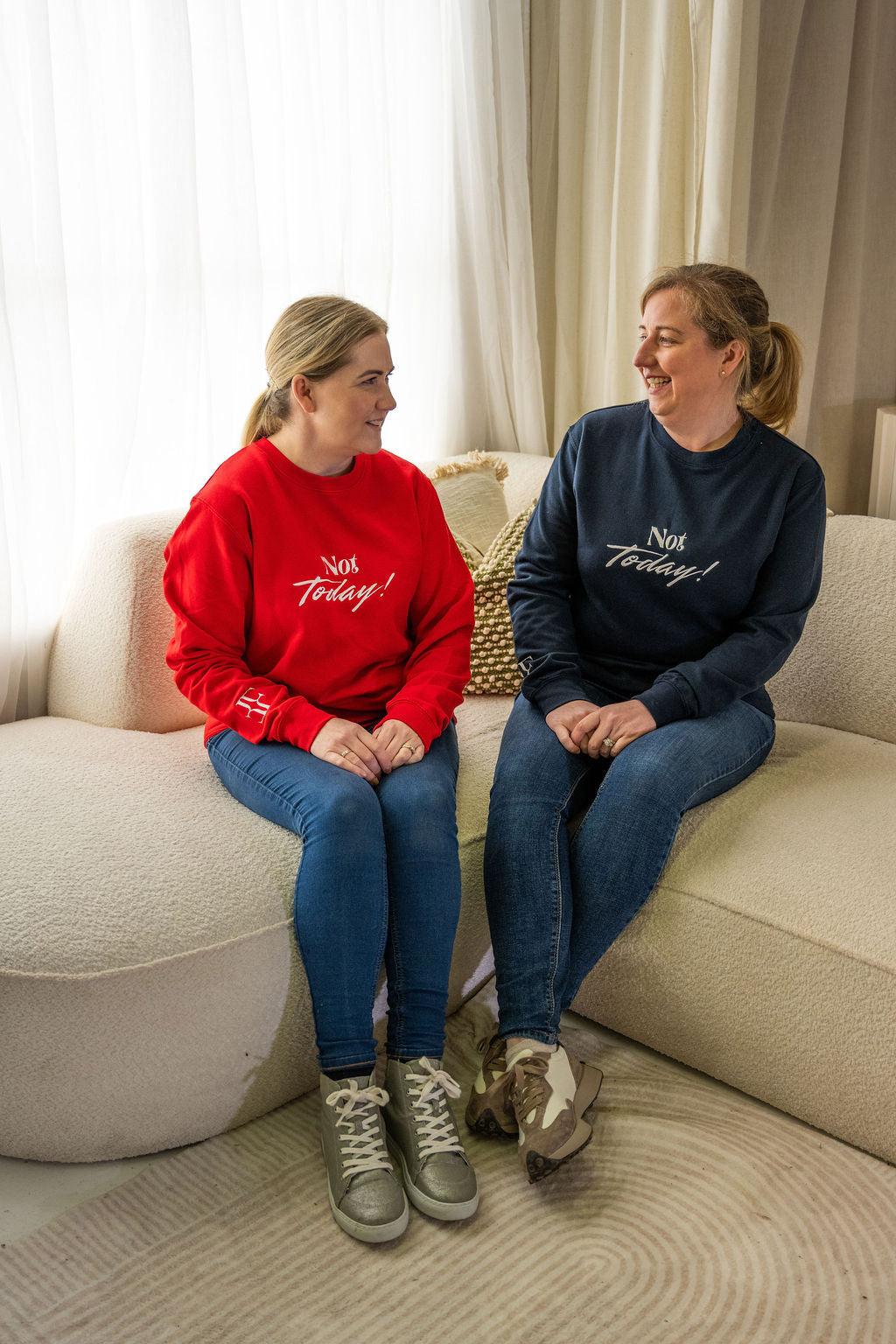 Ladies "Not Today!" Embroidered Sweater