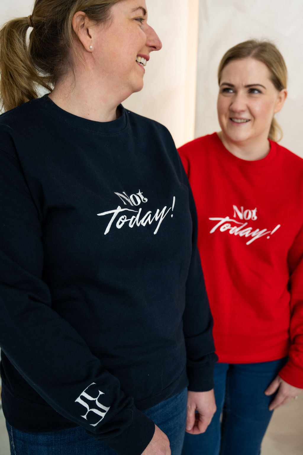 Ladies "Not Today!" Embroidered Sweater